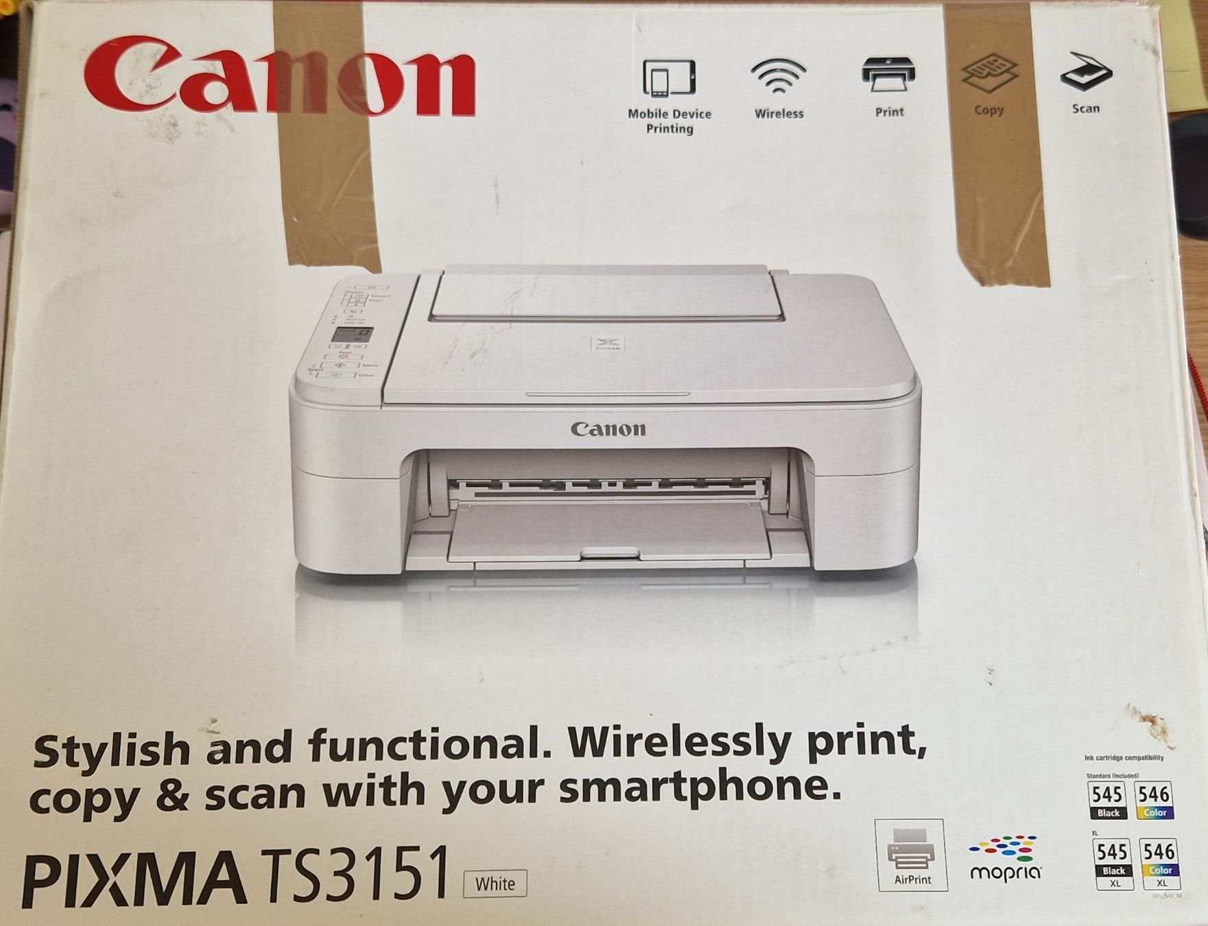 Canon Imprimantes: Canon PIXMA TS3151 Multifunktionsdrucker - Weiss – D'occasion à Kriens par Evelyne.borth 1