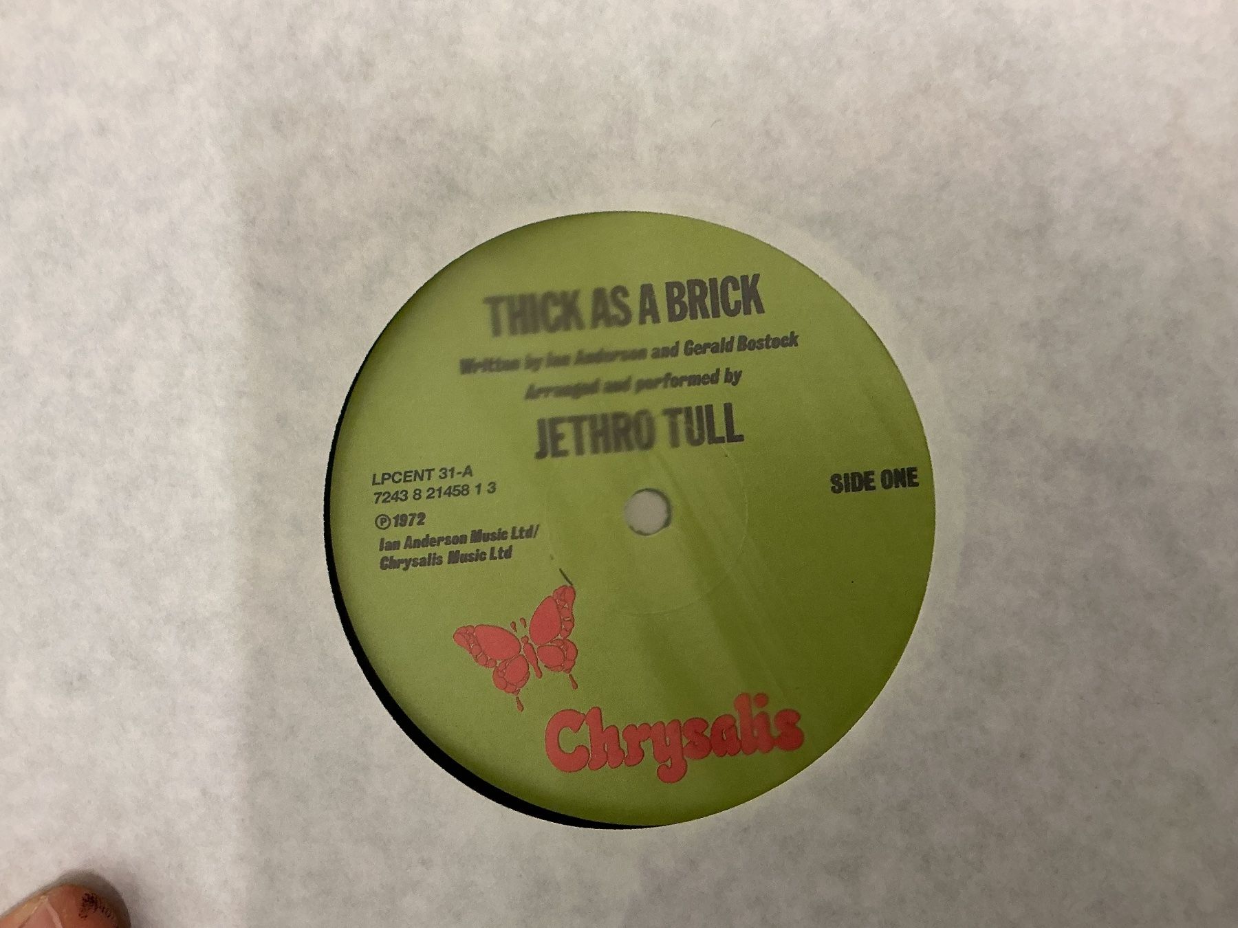 Dischi in vinile: Jethro Tull LP -Thick as a Brick (NM) – Usato da Winterthur venduto da Tumko_7_Vinyl 4