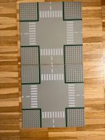 Lego System Platte 32x32 Kreuzung mit Strassenmuster(607p01)