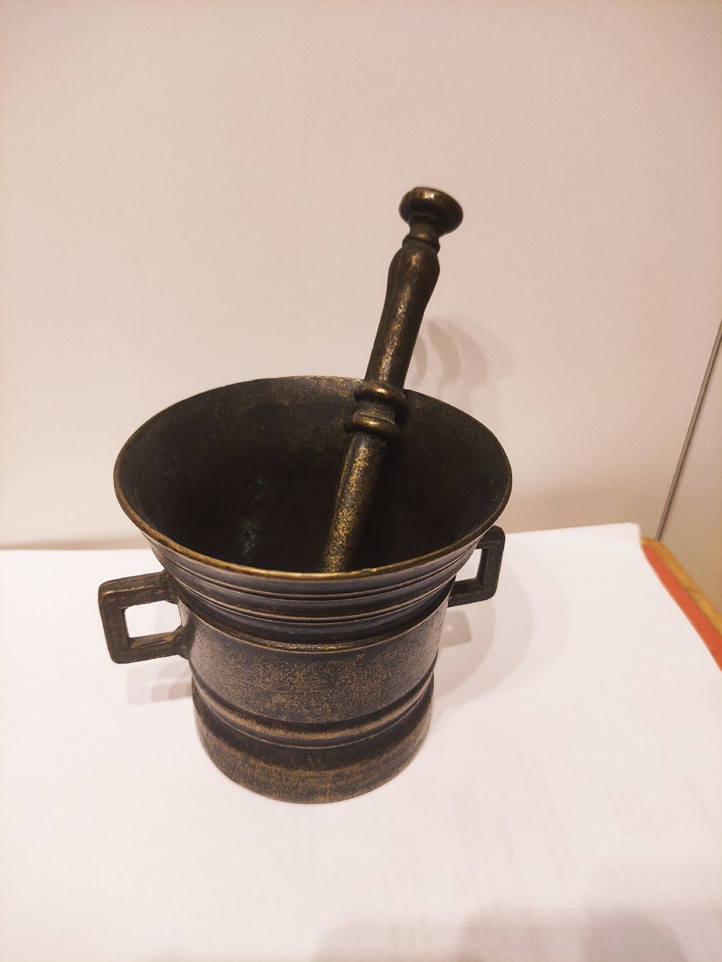 Altro per cucinare: Antiker Messing Mörser mit Stößel 1825 – Usato da Schwellbrunn venduto da daw_l7fz 1