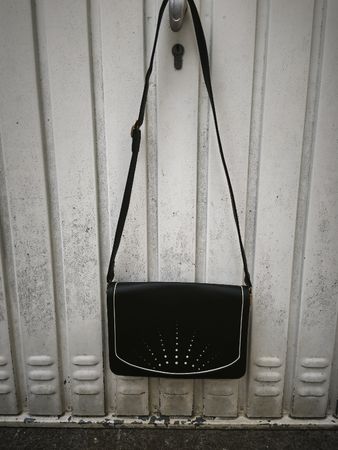 Sac à bandoulière Bally - Vintage - cuir noir