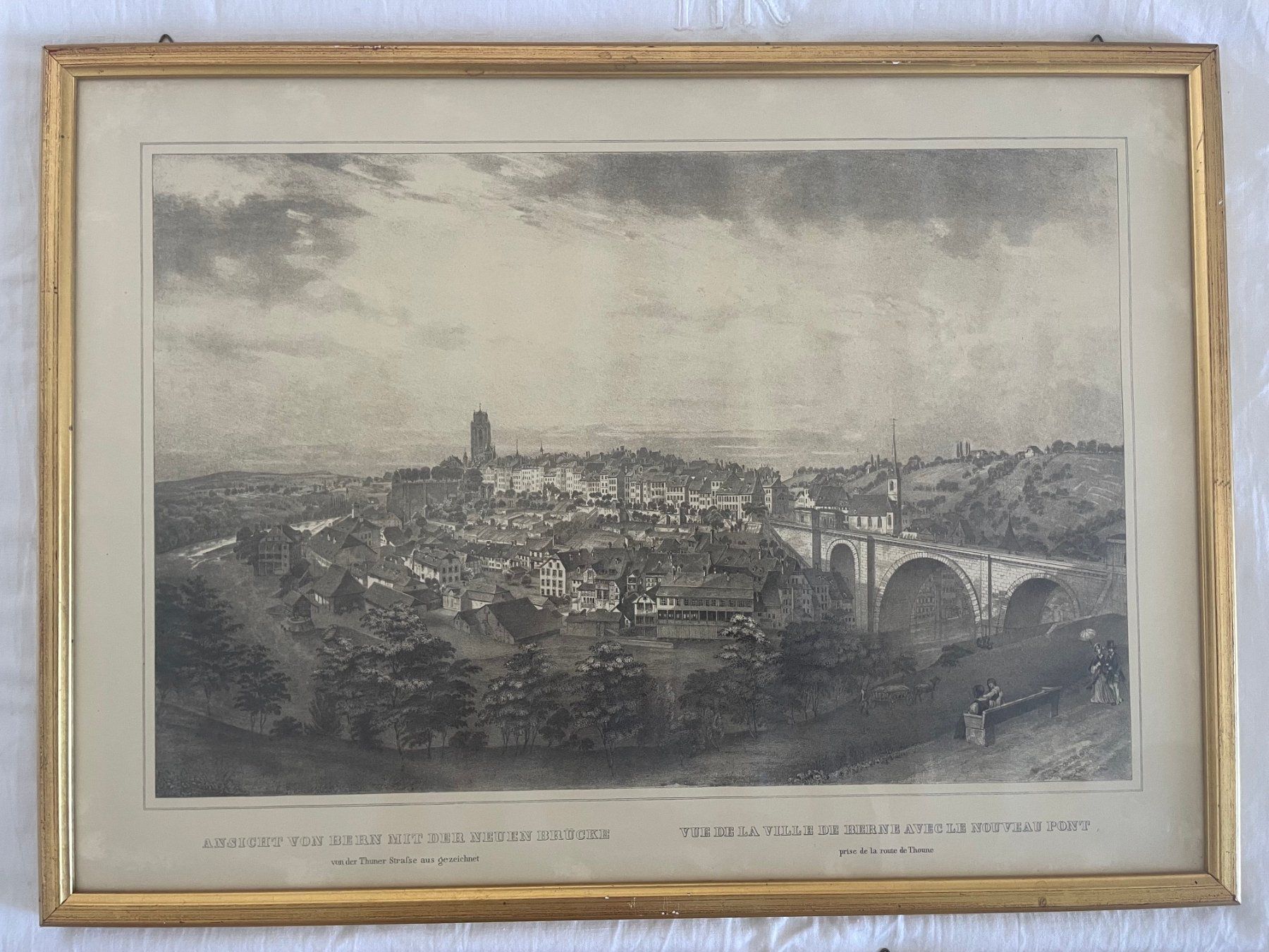Incisioni: 2 x Stich / Vedute Ansicht Bern – Usato da Bern venduto da curtius01 3