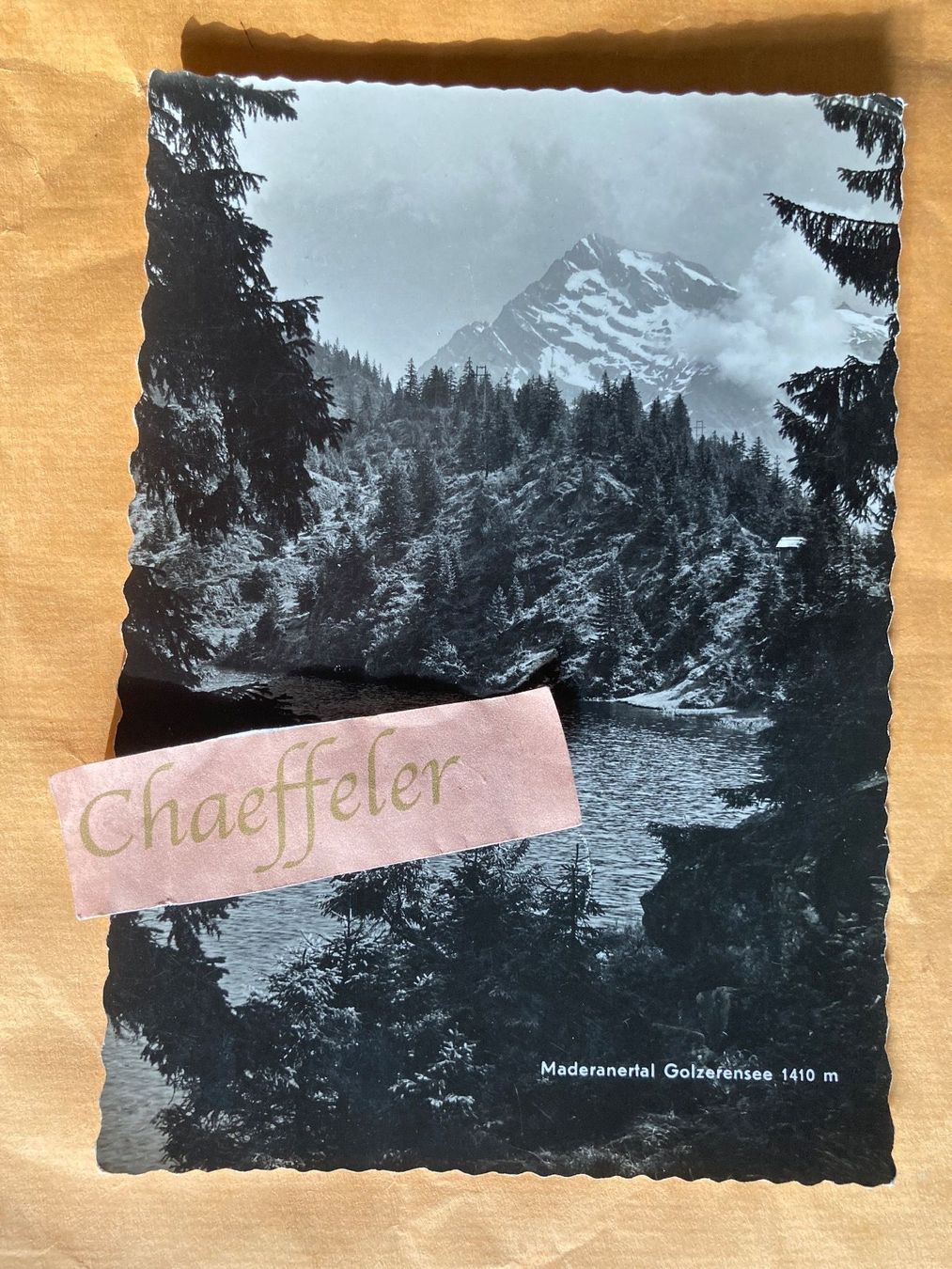 Ansichtskarten: 1942  Maderanertal Golzerensee – Gebraucht aus Zürich von Chaeffeler