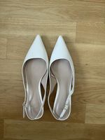 Mango White Kitten Heels 
