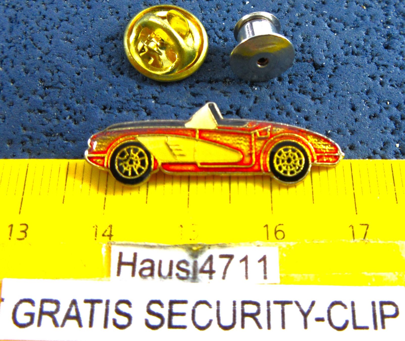 Chevrolet Placchette & Badge: CORVETTE C4 CABRIO AUTO PIN GLASIERT MIT SECURITY-CLIP – Usato da Ettingen venduto da Hausi4711