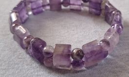 Bracelet en Améthyste de qualité - Bijou unique pour l'été
