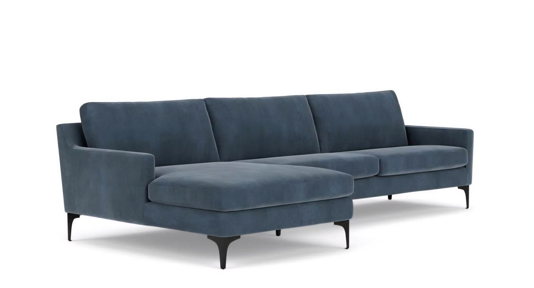 Sofacompany Sofas: Blue Corner Sofa-with footrest from Sofacompany-great condit – D'occasion à Maur par Sofi___ 1