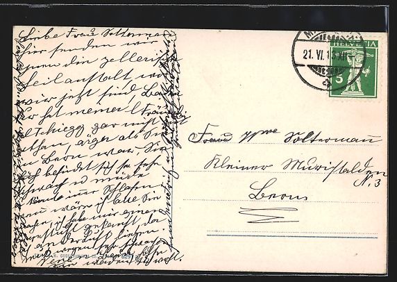 Cartoline postali: Männedorf, Gesamtansicht aus der Vogels – Usato da Berlin venduto da bartko-reher 1