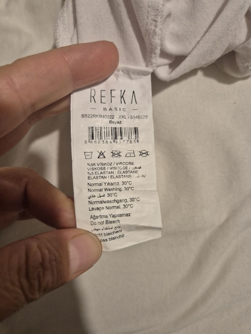 Robes: Maxikleid Refka Basic weiss Grösse L  – D'occasion à Zürich par Drago670 3