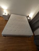 HIDRASUND Matratze 160x200cm mit Bettgestell und Lattenrost.