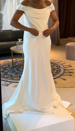 Brautkleid weiss Grösse S, Korsett & Seide