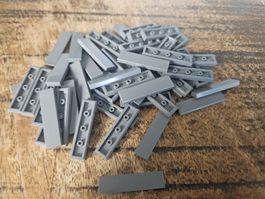 lego 2431 lot de 50 pièces Dark Bluish Gray Tile 1 x 4