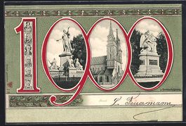 Litho Basel, Kirche, Denkmal und Napoleo