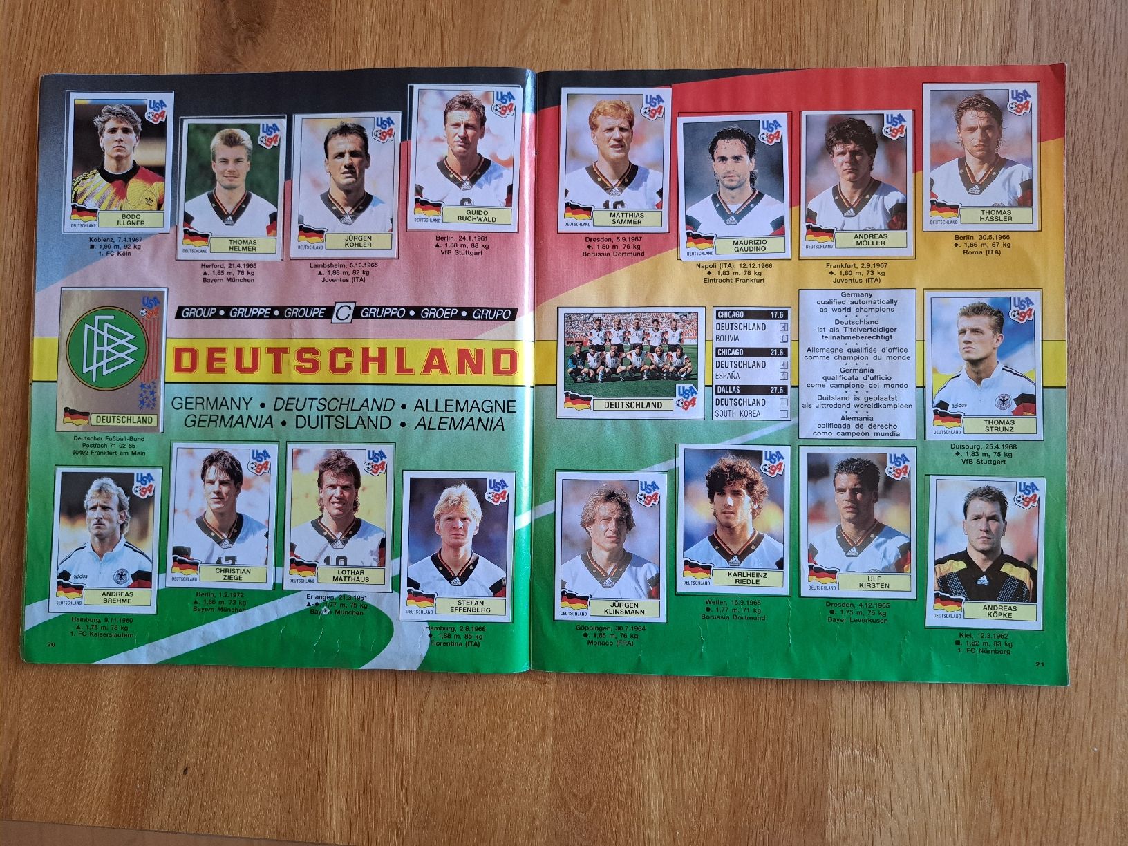 Panini Alben: PANINI USA 94 Wold Cup komplett – Gebraucht aus Speicherschwendi von terion 4