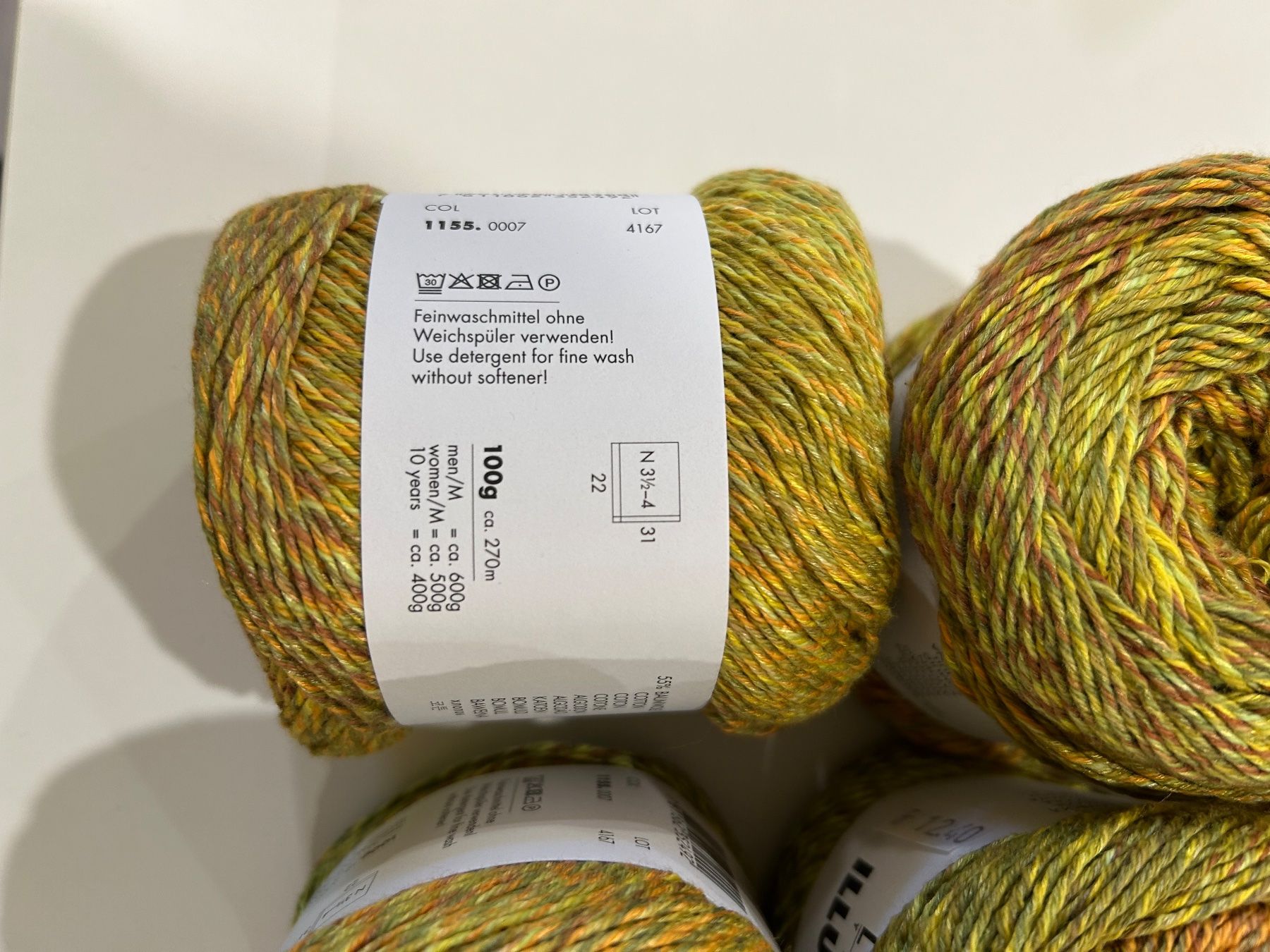 Lana: 6 pelotes Illusion Langyarns – Nuovo e nell'imballaggio originale da Bex venduto da valetted 3