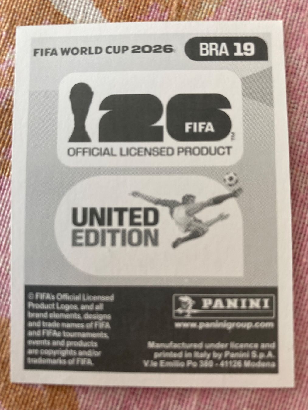Panini Sammelbilder & Trading cards: WM Sticker BRA 19 – Neu (gemäss Beschreibung) aus Winterthur von Whitefish 1