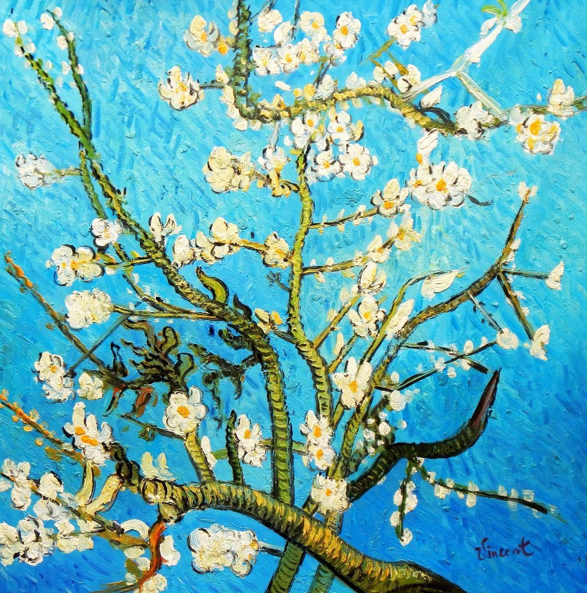 Reproduktionen & Neuware: Vincent v. Gogh Äste mit Mandelblüten – Neu (gemäss Beschreibung) aus Larnaca von KunstDepot24