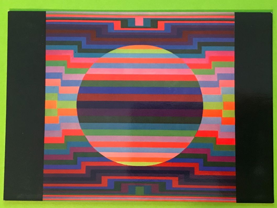 Cartoline postali: Postkarte Victor Vasarely – Usato da Luzern venduto da mey_s13