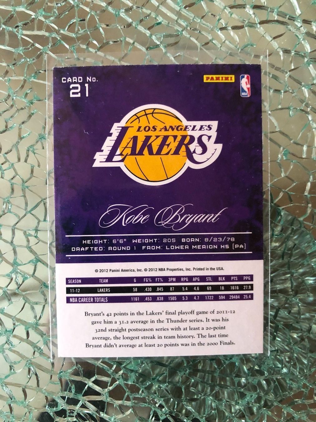 Nba Carte collezionabili: Panini Kobe Bryant prestige 2012 – Nuovo (secondo la descrizione) da Vullierens venduto da Gaara04 1