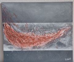 Abstraktes Acrylbild, modernes Design, Unikat