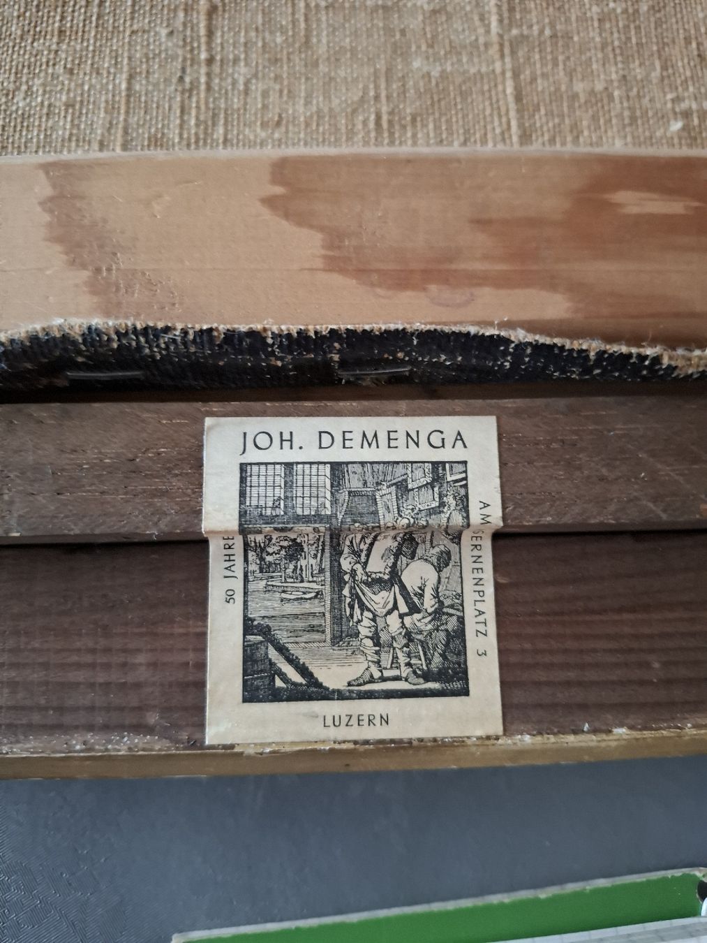 Dipinti: Gerahmtes Oelgemaelde "Dame mit Tee",  antik – Usato da Buchrain venduto da Sracer0 7