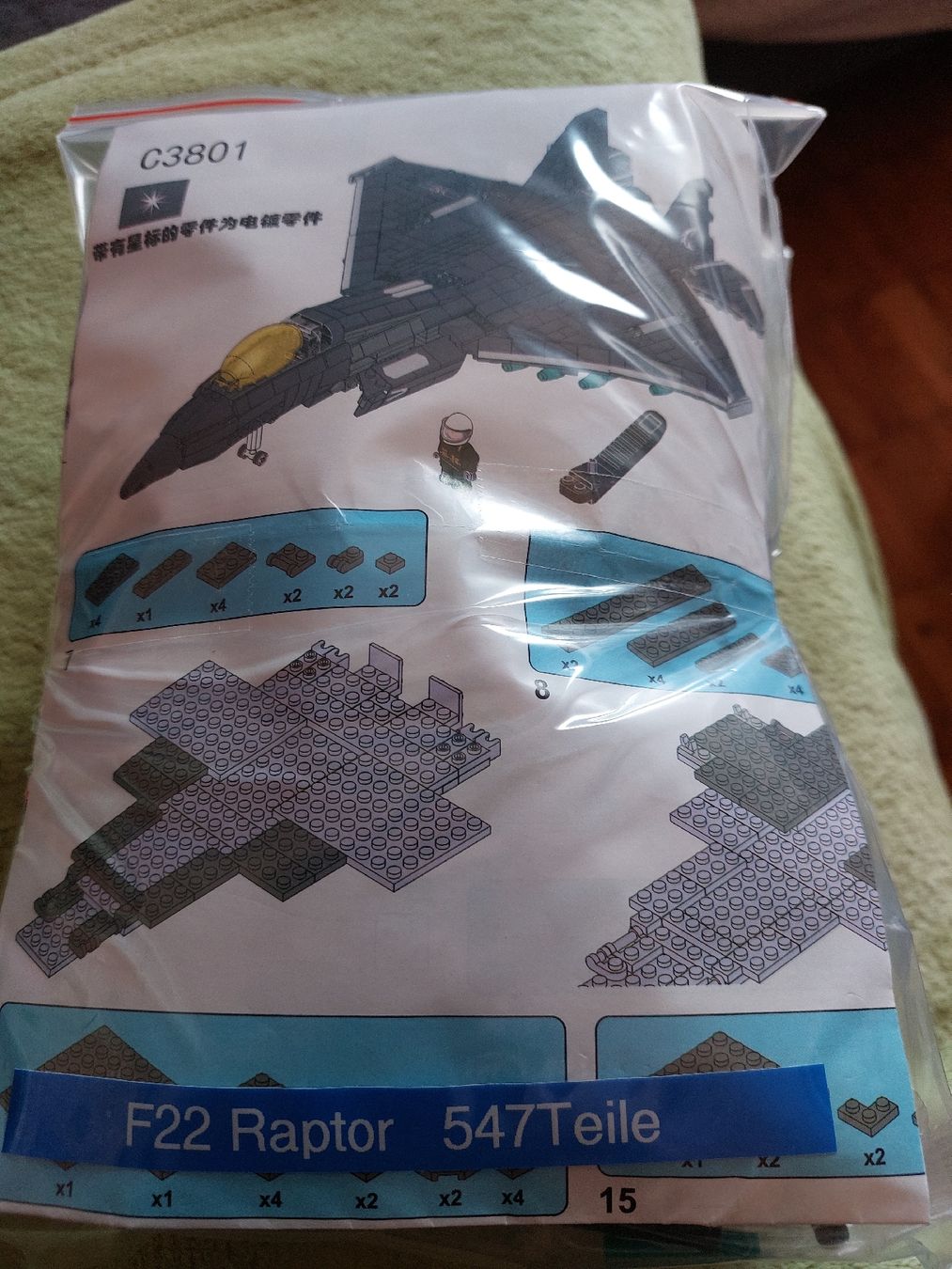 Jeux de construction: F22 Raptor Kampfjet aus Klemmbausteinen – Neuf (Voir description) à Roggwil BE par zoeri46 1