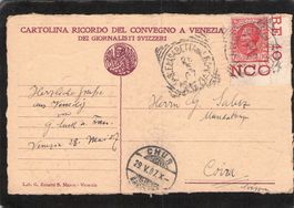 Ricordo del Convegno a Venezia dei Giornalisti Svizzeri,1907
