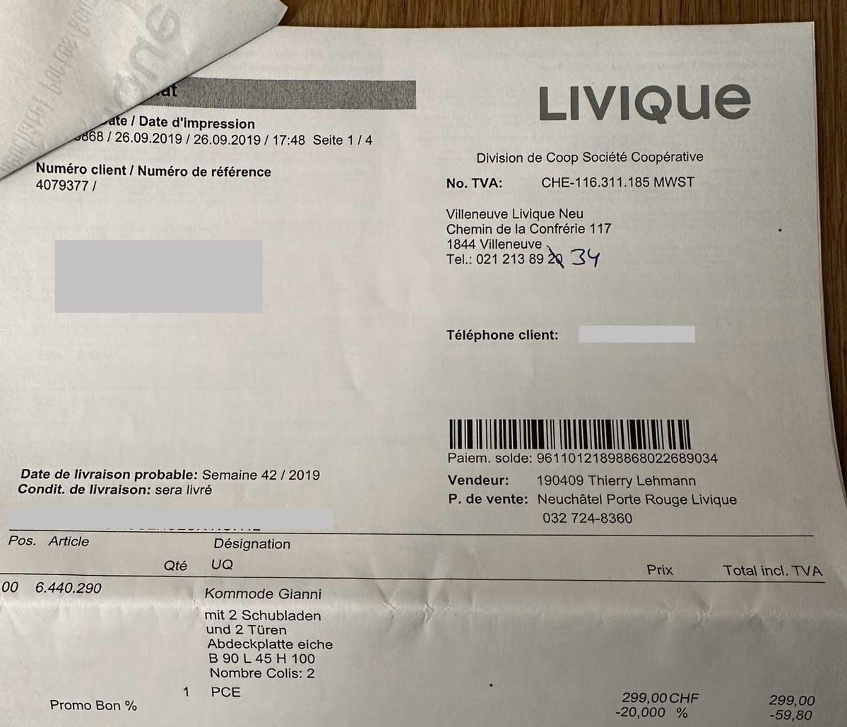 Livique Schränke: Kommode Gianni mit 2 Schubladen und 2 Türen – Gebraucht aus Boudevilliers von sal_fd66 2