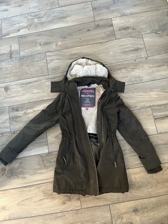 Superdry Microfibre The Tall Parka, Winterjacke, Gr. M