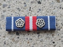 *** Diensttage Ribbon 2 x Silber Rosette ***