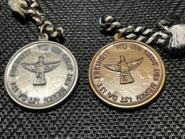 Medaillen 450 Jahre Ref. Kirchgemeinde Basel 1979 Kup. & Sil
