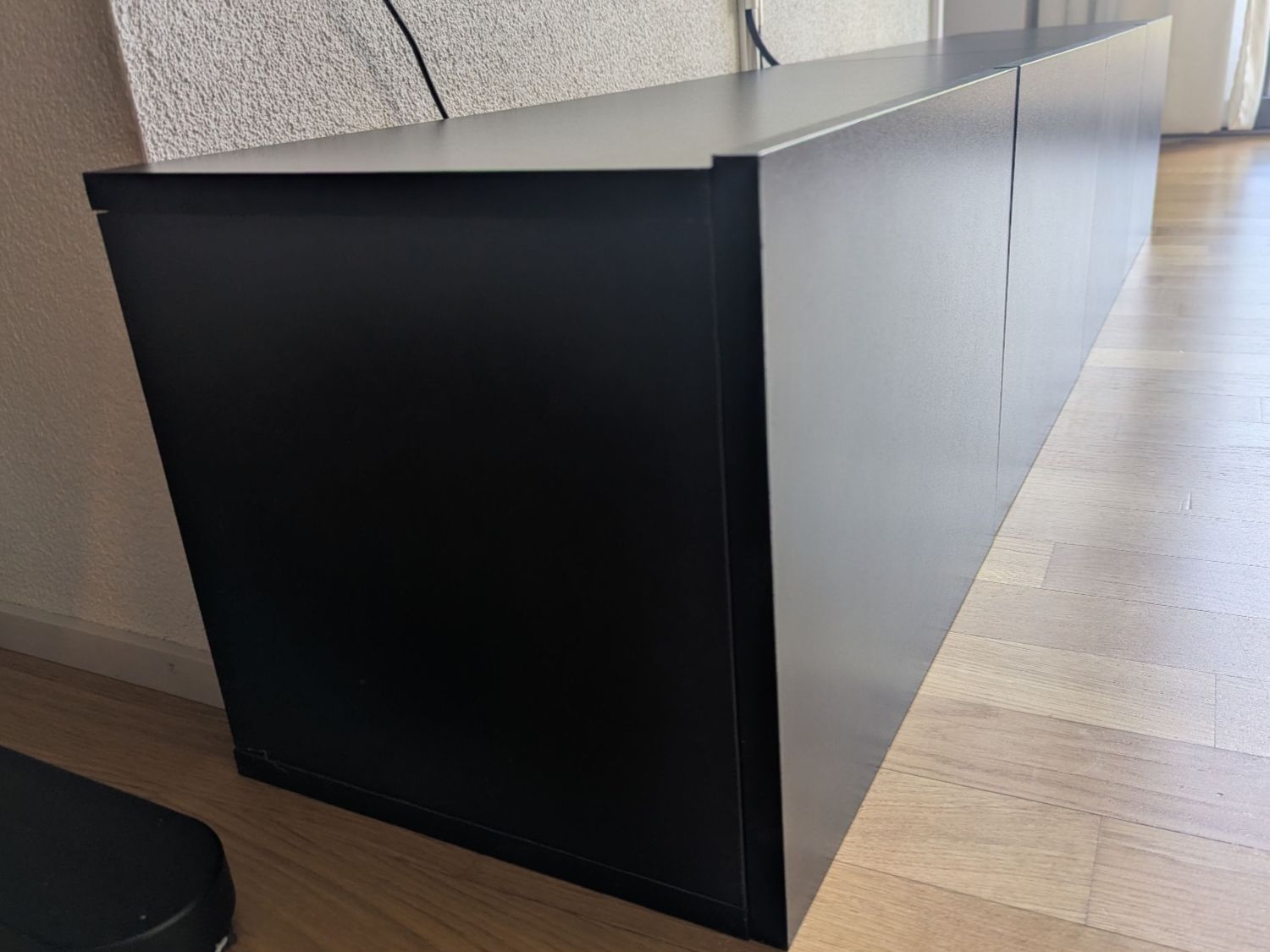 Mobili TV: Black TV Stand / Wall-Mounted Shelves – Usato da Schlieren venduto da ema_smx5 1