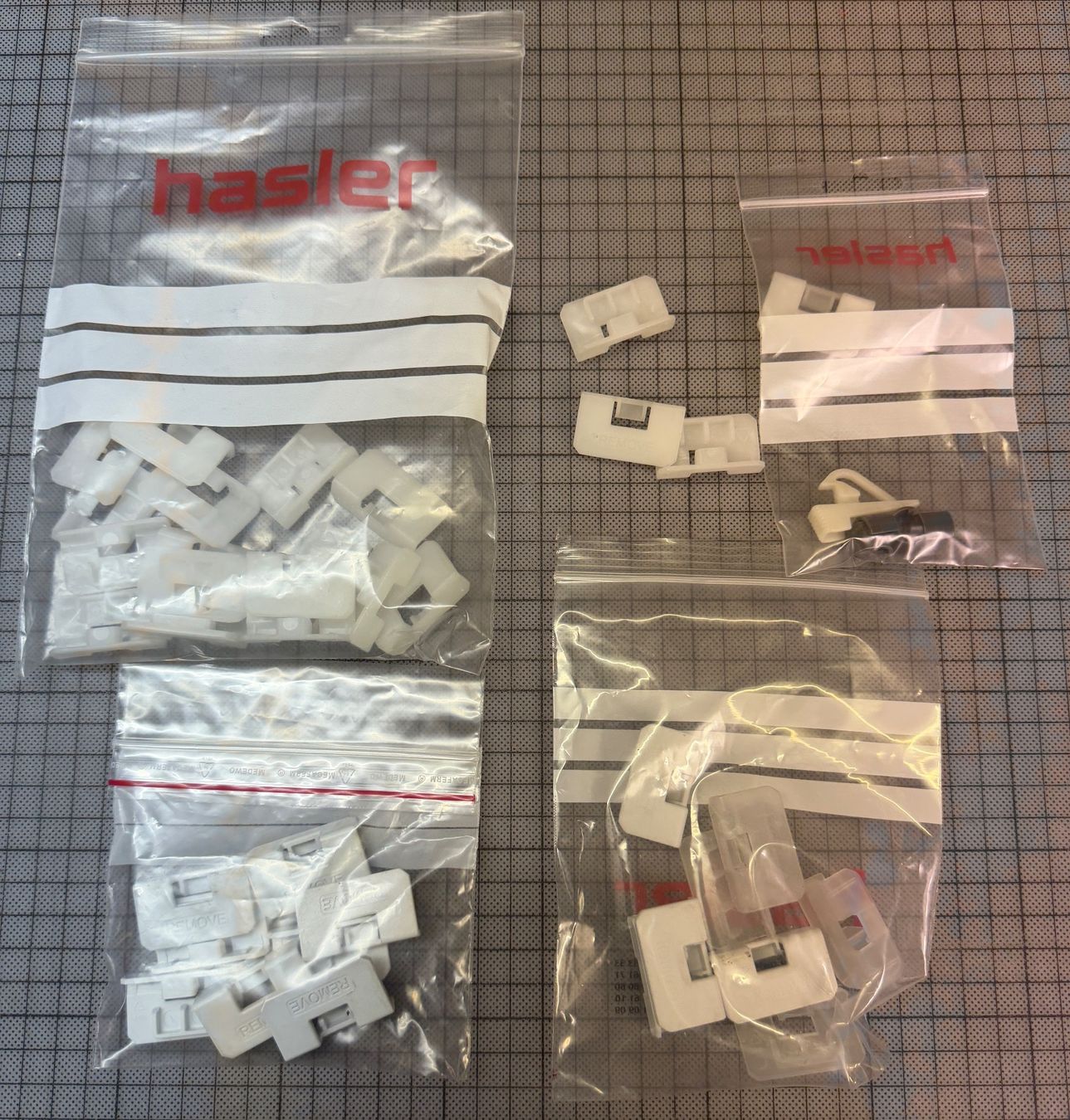 Kit bricolage: Hasler Rollladenstopper, Lamellenstopper, diverse, neu – Nuovo (secondo la descrizione) da Nussbaumen AG venduto da olitech5415