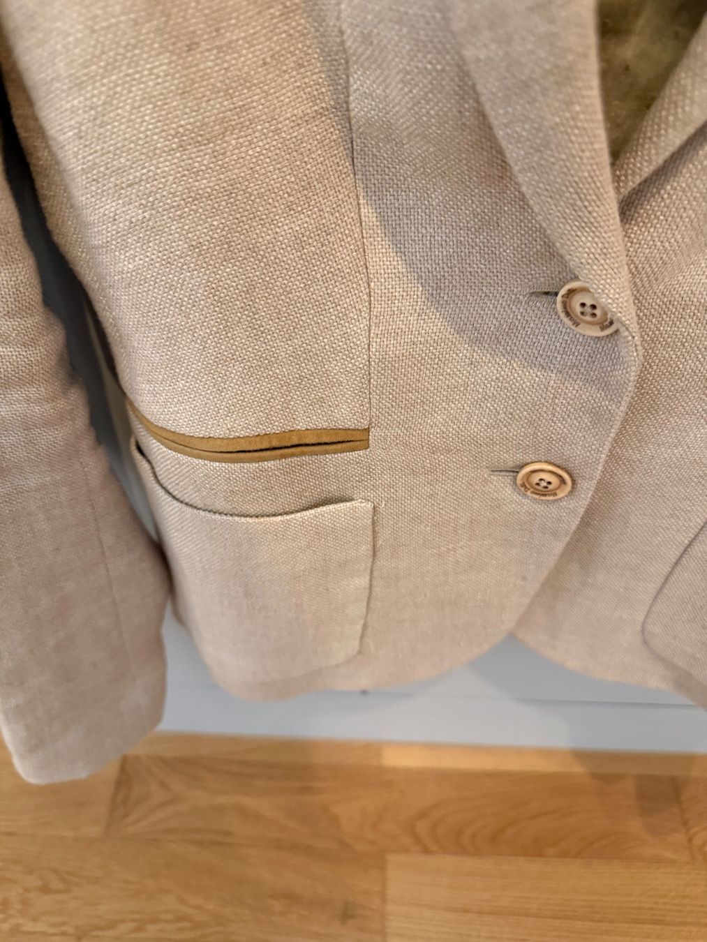 Massimo Dutti Completi & Tailleur: Massimo Dutti Leinen Blazer, Beige, Grösse 34 ! – Nuovo (secondo la descrizione) da Uster venduto da Marciii 2