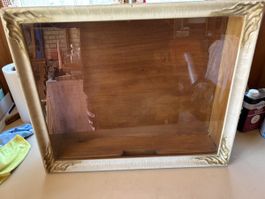 Vitrine klein / Schaukasten mit Glas, Top!