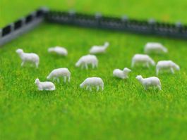 100 SCHAF FIGUREN MODELLBAU - MODELL EISENBAHN 1:160 SKALA N