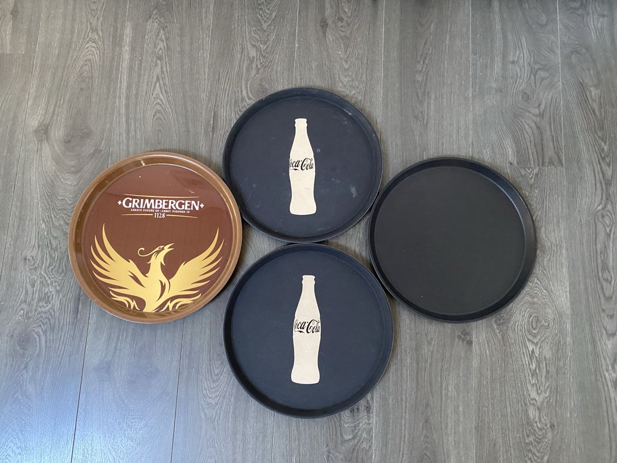 Servierplatten: 4 Serviertablett 35cm – Gebraucht aus Hägglingen von Karin0802