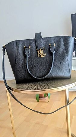 Ralph Lauren Satchel Umhangetasche schwarz
