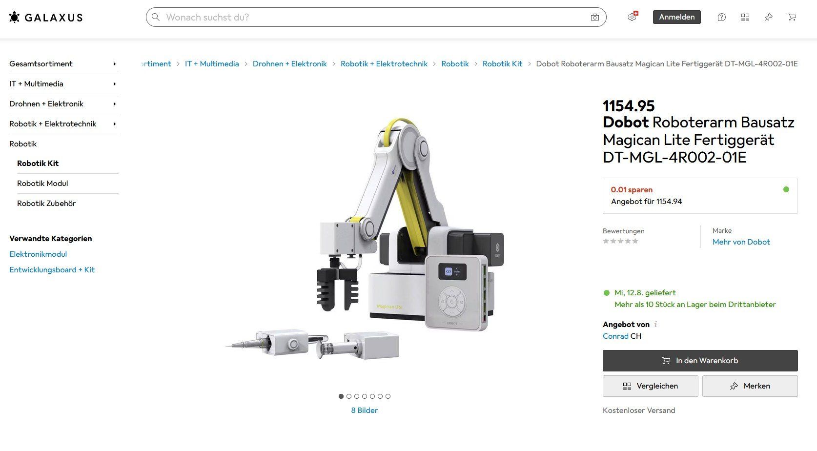 Metall- & Schlosserei Sonstiges: Dobot Magican Lite Roboter – Neu und originalverpackt aus Sargans von Aggeler01 5
