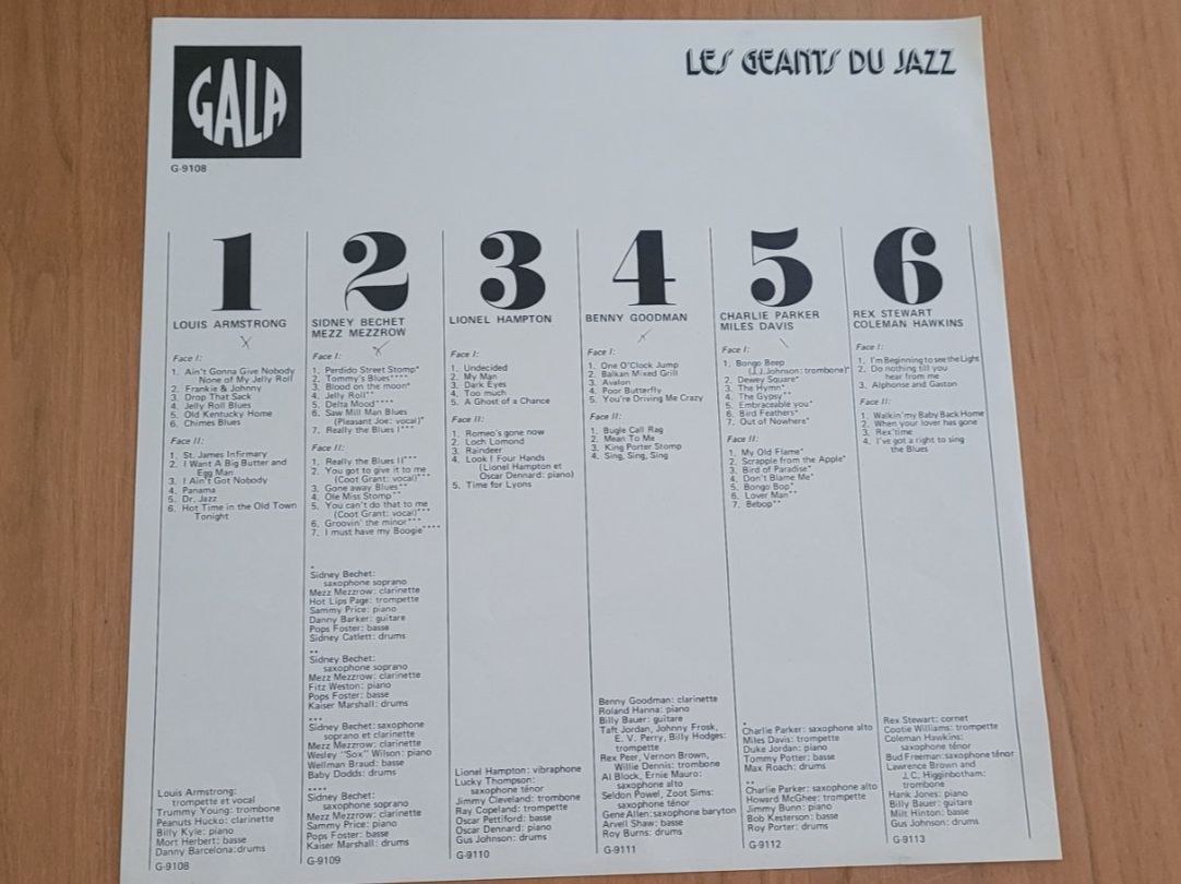 Dischi in vinile: Coffret Les Géants du Jazz 6LP – Usato da Martigny venduto da MZ-67 1