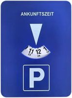 Parkscheibe Parkuhr blau Kunststoff Parkplatz Ankunftszeit