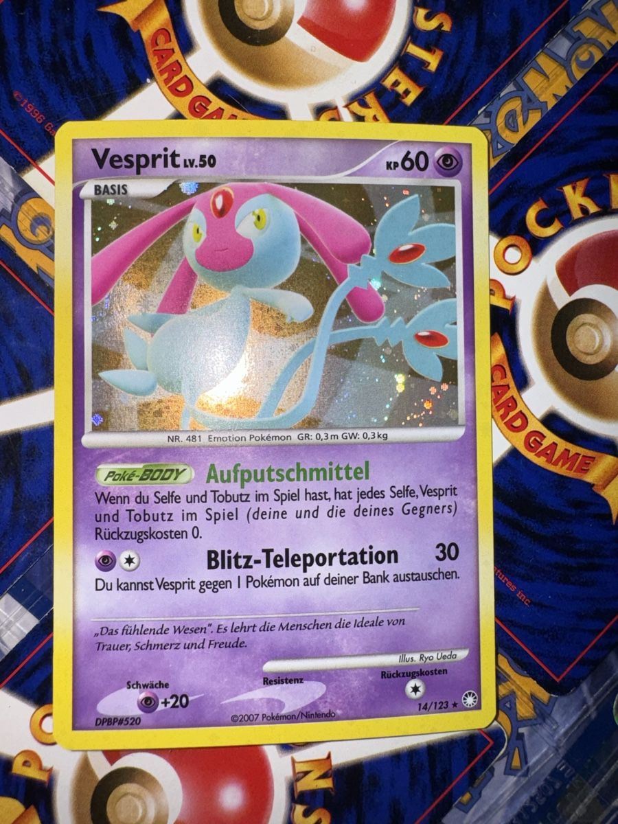 Pokémon Carte collezionabili: Vesprit Lv.50 14/123 Holo DE – Usato da Petit-Lancy venduto da occ_brt8