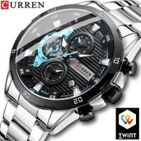 📌 Quarz Herrenuhr mit Datum & Chronograph
