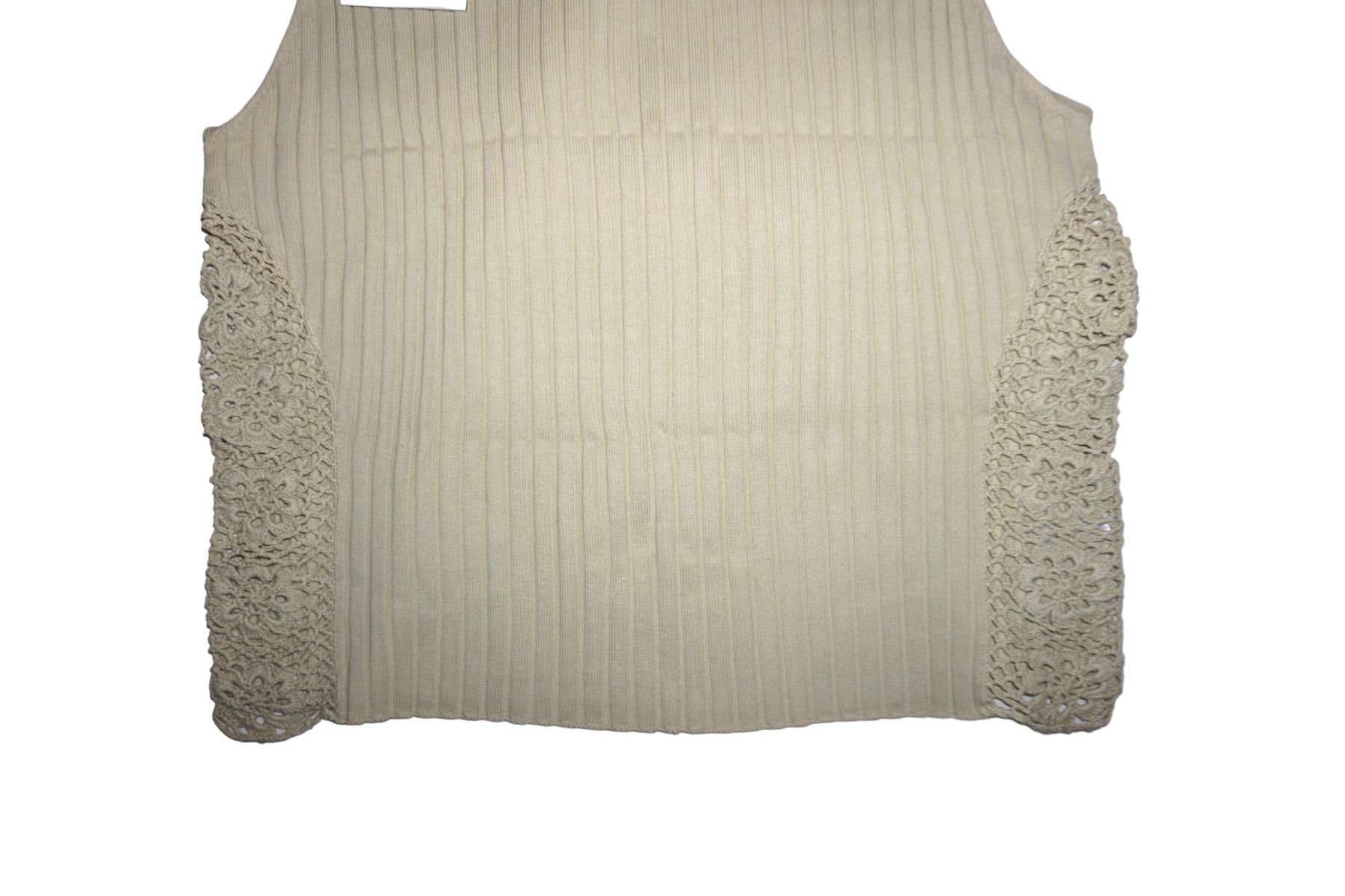 Top: Strick Top 100% Baumwolle mit Spitzeneinsatz – Usato da Horw venduto da fio_9n92 1
