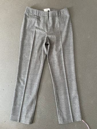 Pantalon Irene Van Ryb gris taille 40 laine vierge 
