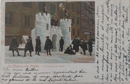 LA CHAUX-DE-FONDS - Forteresse de neige 1901