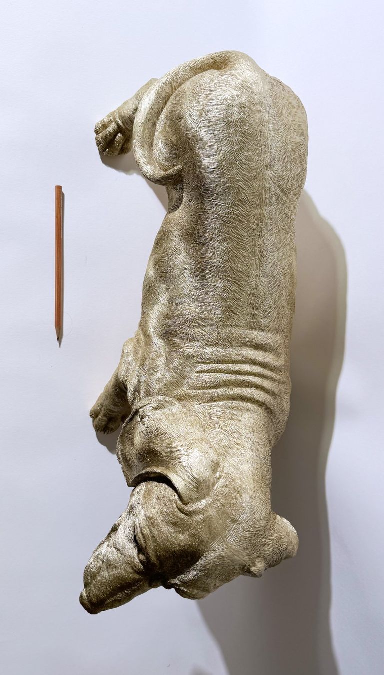 Statuette: Ornament Figur Dackel Hund - Figurine Teckel doré – Usato da Fribourg venduto da SebDelCH 2