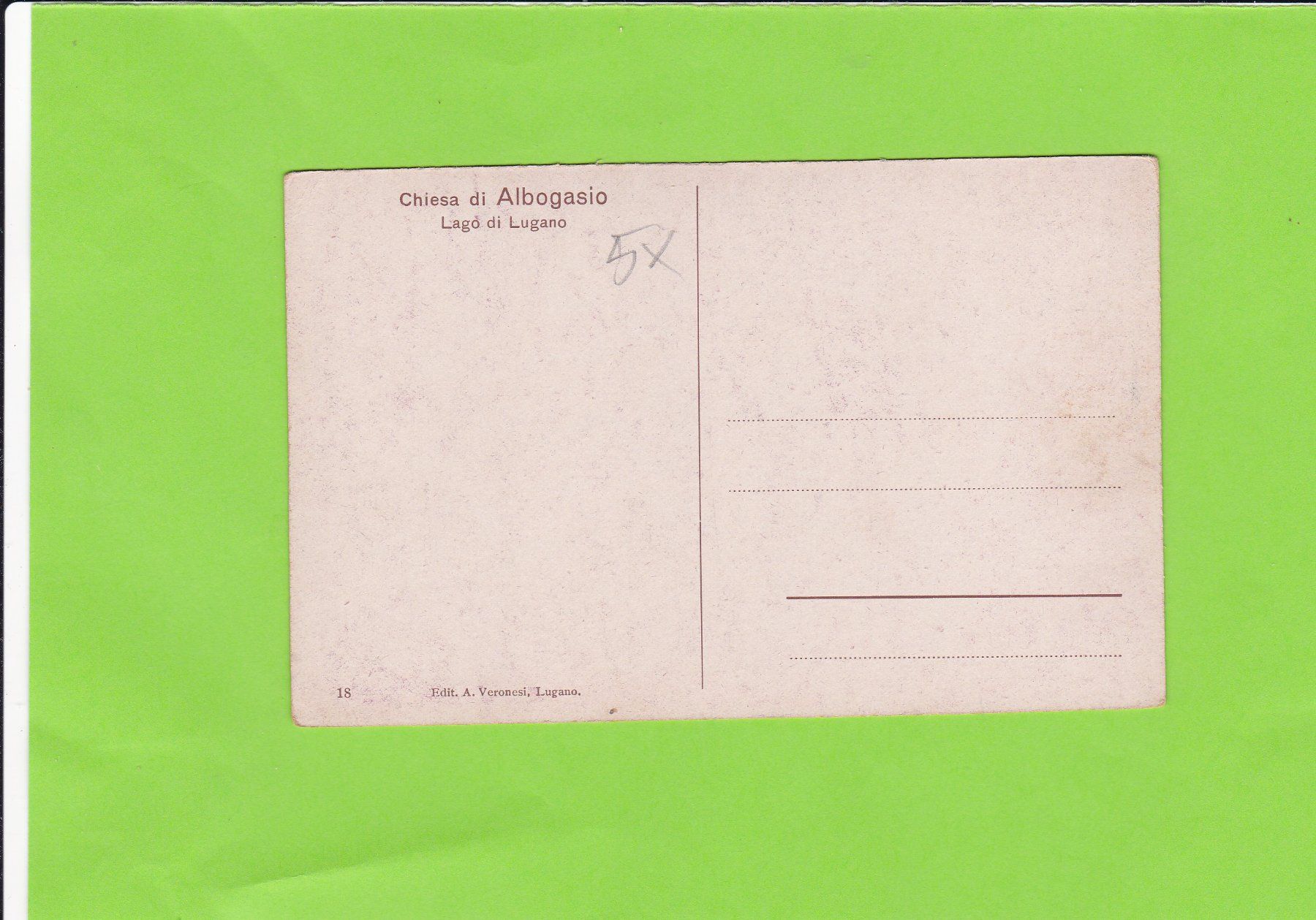 Cartoline postali: Chiesa di Albogasio – Usato da St. Peterzell venduto da neckertal 1