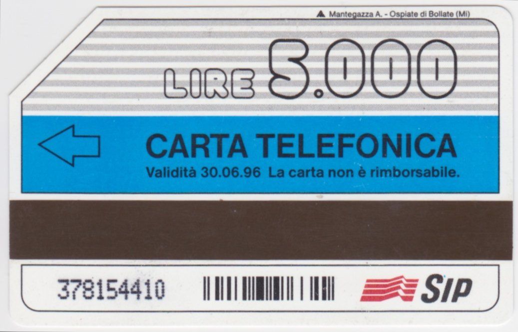 Schede telefoniche: Telefonkarte Italien SIP – Usato da Losone venduto da pbsw 1