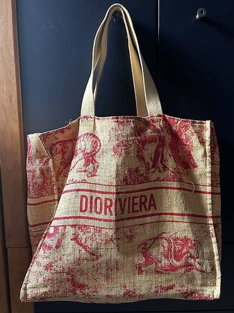 Borsa Dior raffia 